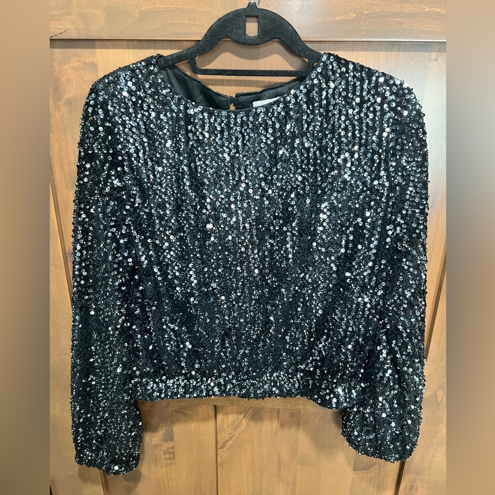 Molly Bracken Sequin Dress Crop Top Size XL
